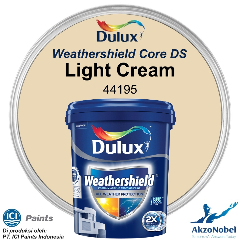 CAT DULUX WEATHERSHIELD 20 LT - LIGHT CREAM 44195