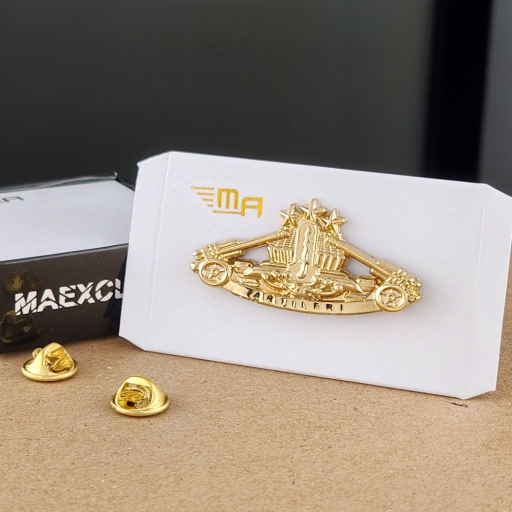 WING ARTILERI BINTANG 3 BREVET BRIVET ARTILERI MARINIR PIN AL