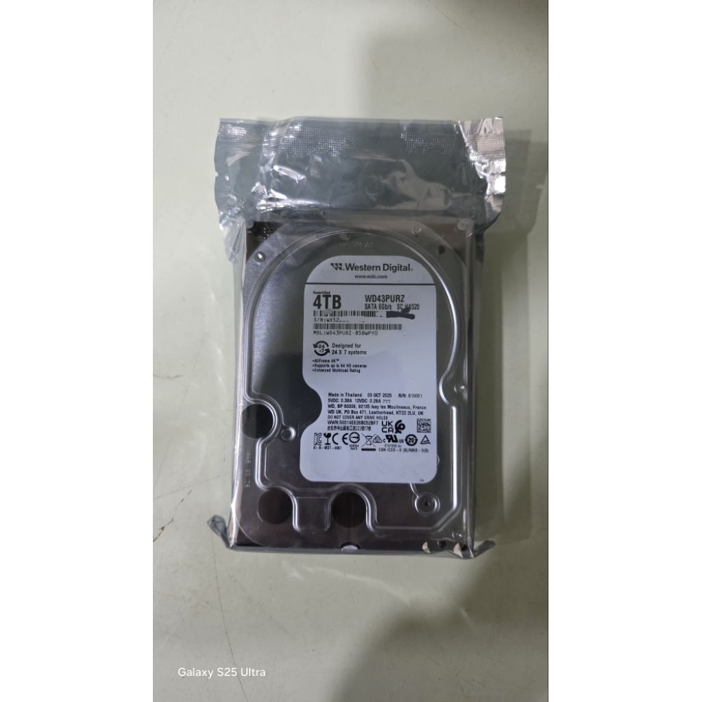 Hardisk WD Purple 4TB