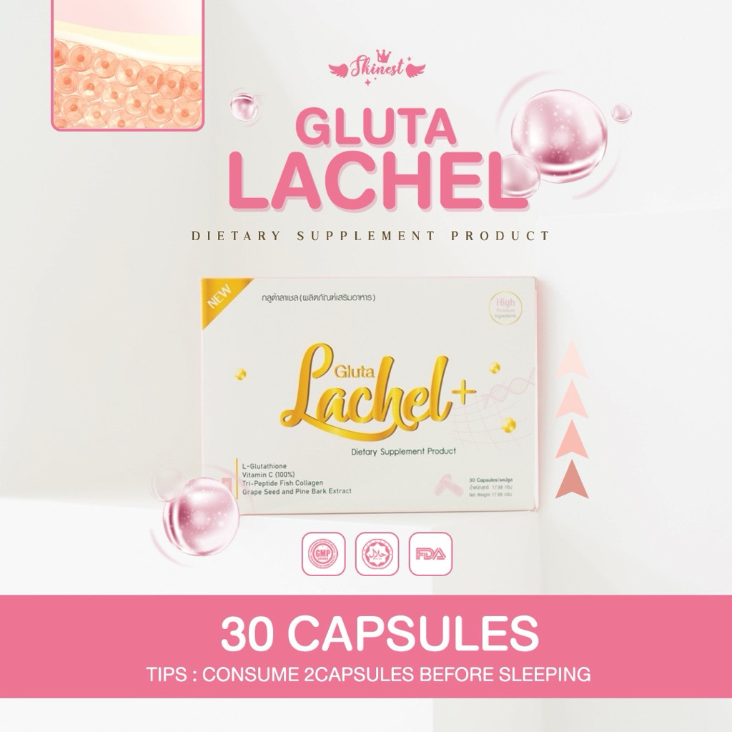 Suplemen Pemutih Kulit Glutathione 30 Kapsul Thailand