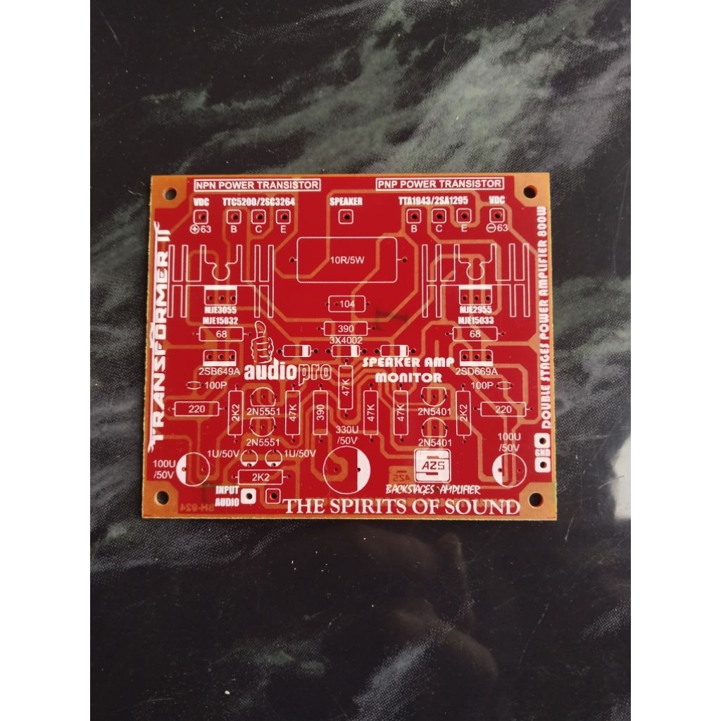 PCB Power Amplifier  2 Tingkat Mono