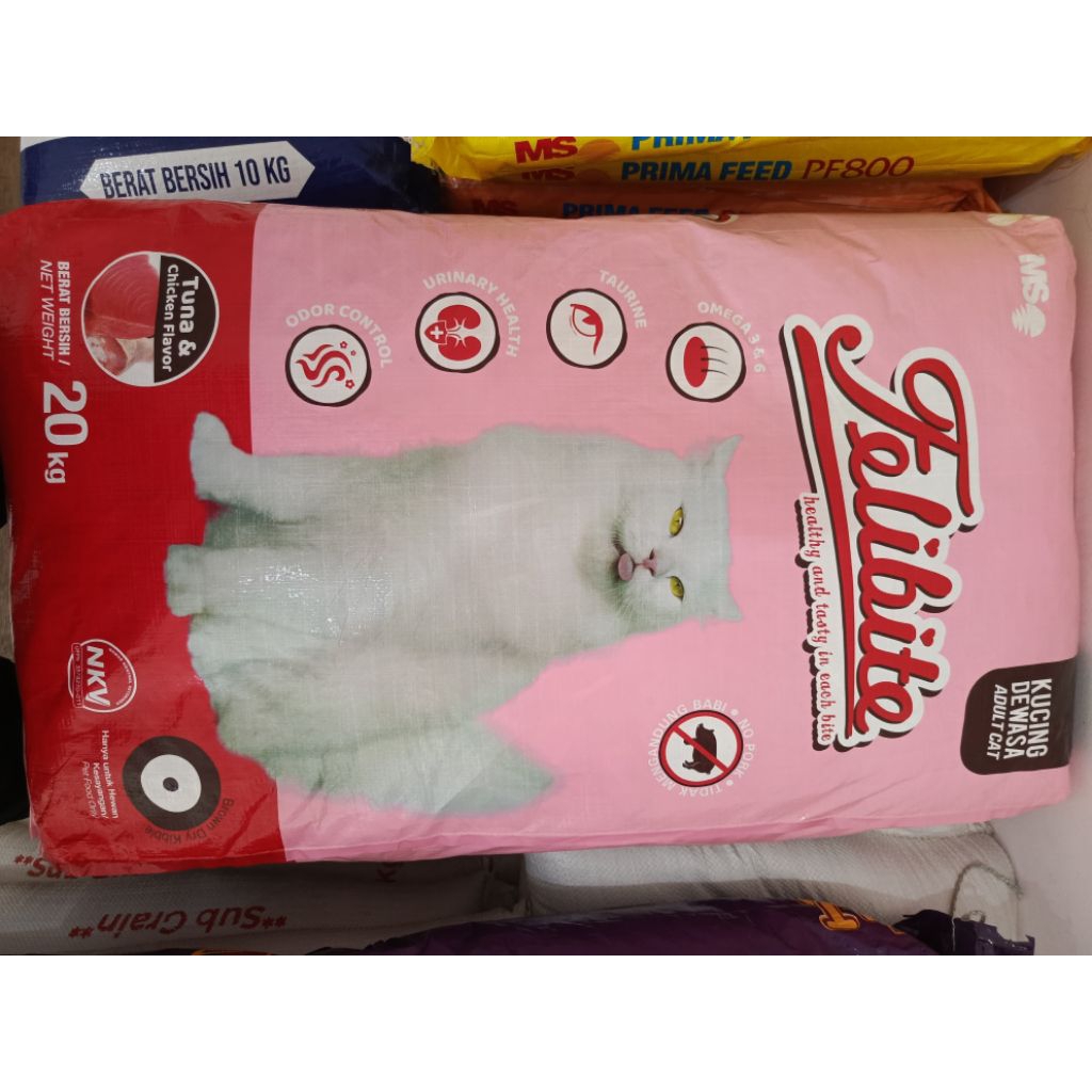 ( 20 Kg, isi 40 Pack) Felibite. Pakan Kucing.
