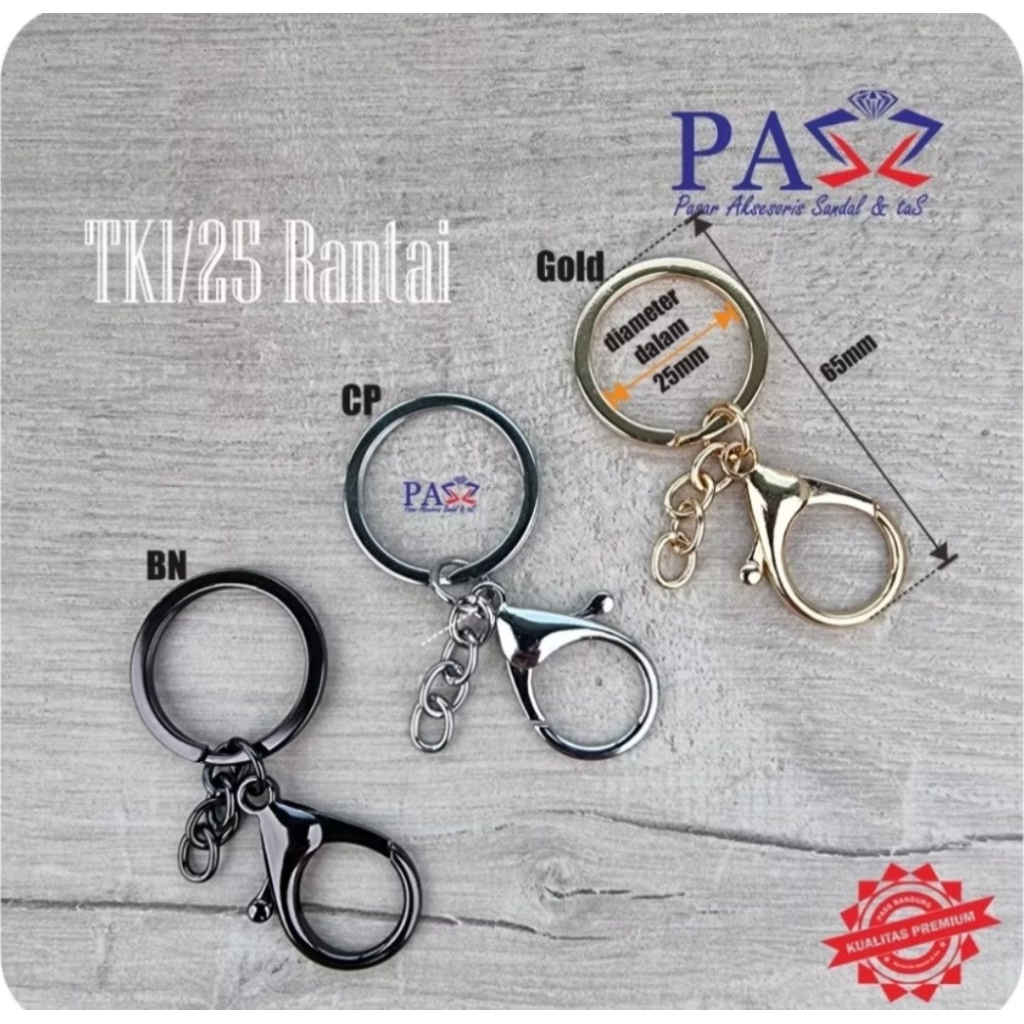 Aksesoris Tas Gantungan Kunci 1 Set(Premium)