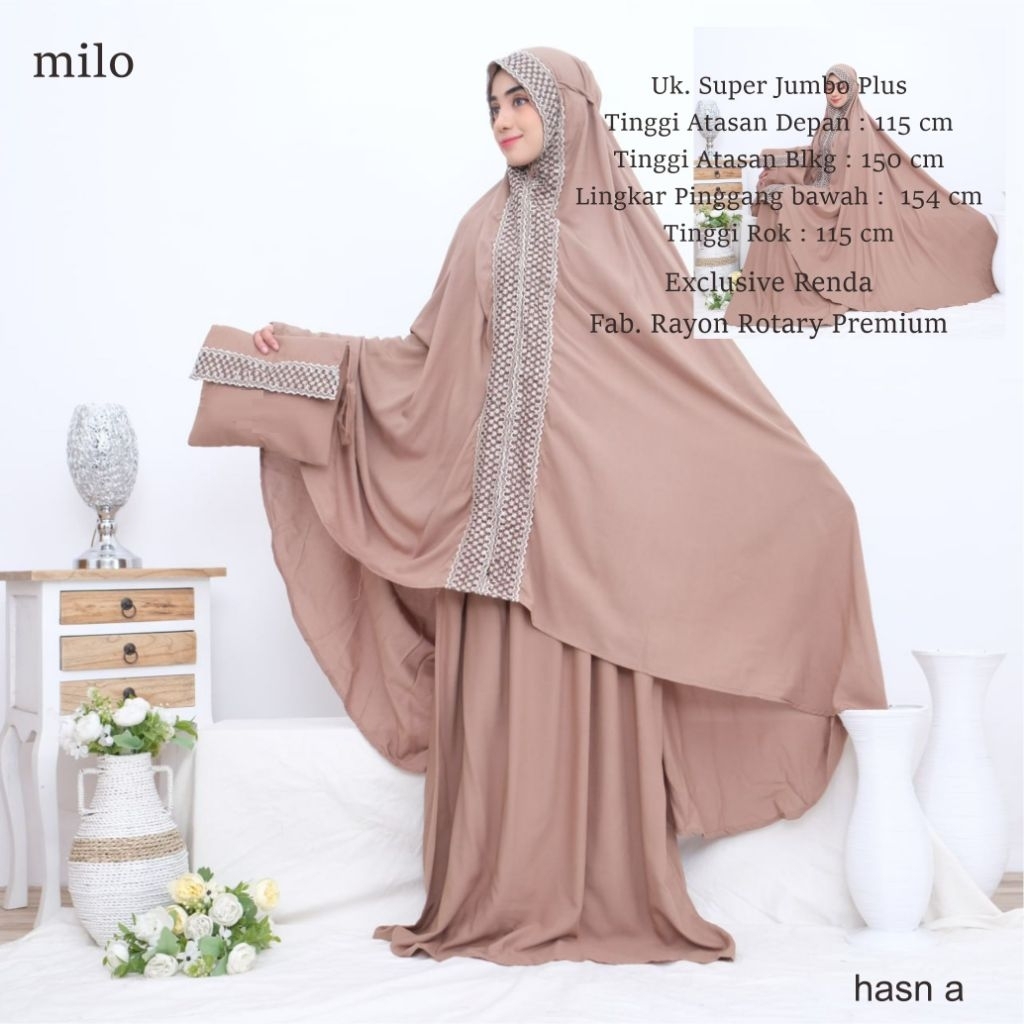 HASNA RENDA - Mukena Dewasa Size Super Jumbo | EXCLUSIVE RENDA