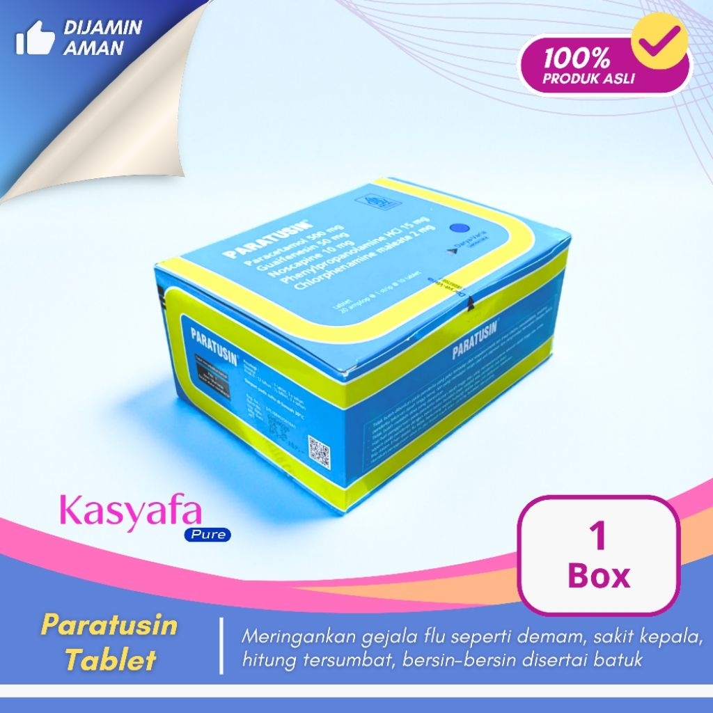 Kasyafa Pure | PARATUSIN Tablet Box Isi 20 Strip