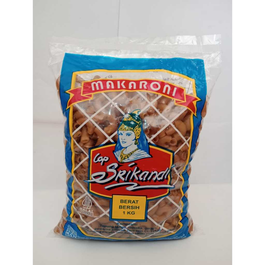 MAKRONI SRIKANDI 1 KG | MAKARONI SRIKANDI | MAKRONI MENTAH