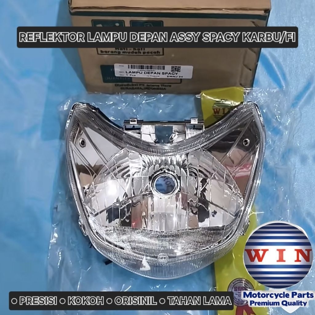 WIN - Reflektor Lampu Depan SPACY KARBU/SPACY FI Lampu Depan Assy Komplit Honda SPACY