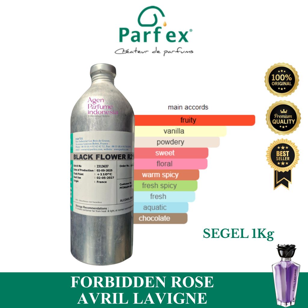 FORBIDEN ROSE AVRIL LAVIGNE By PARFEX Segel 1Kg