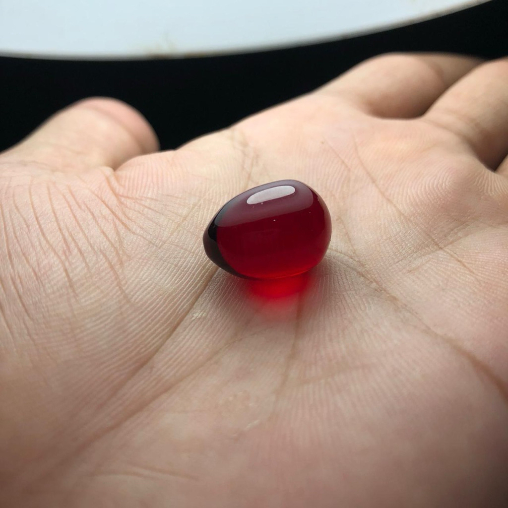 Batu Delima Alami Warna Tua Asli Kalimantan Istimewa