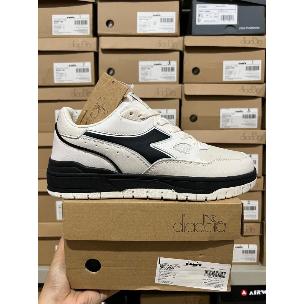 Diadora Nelo Beige Black Men Shoes Original
