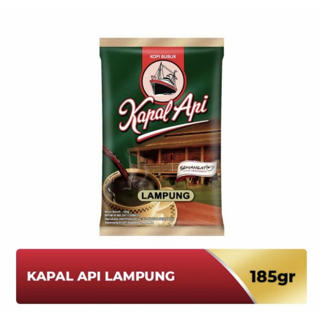 kapal api lampung 185gr - kopi bubuk lampung
