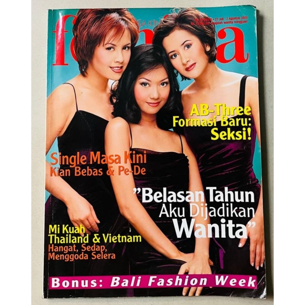 Majalah Femina 27 Juli 2000 : Cover AB Three