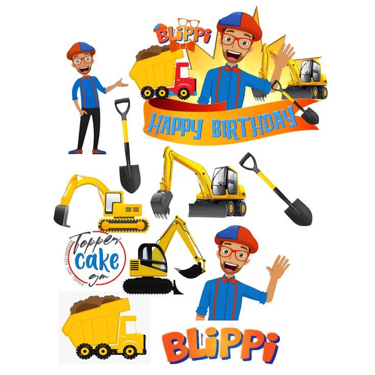 1 SET CAKE TOPPERS BLIPPI /CAKE TOPPERS CUSTOM NAMA/CAKE TOPPERS ULTAH