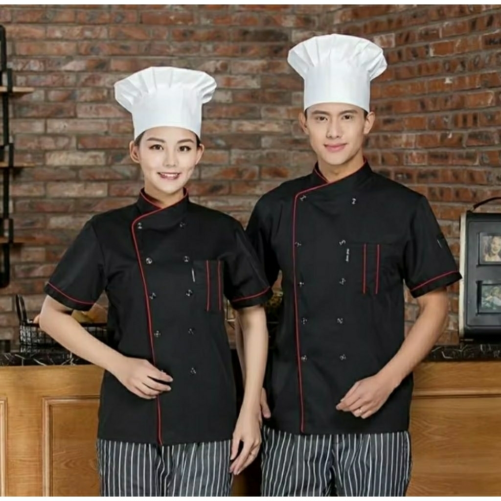 Baju Chef Chef Jacket Baju Koki Pria Wanita