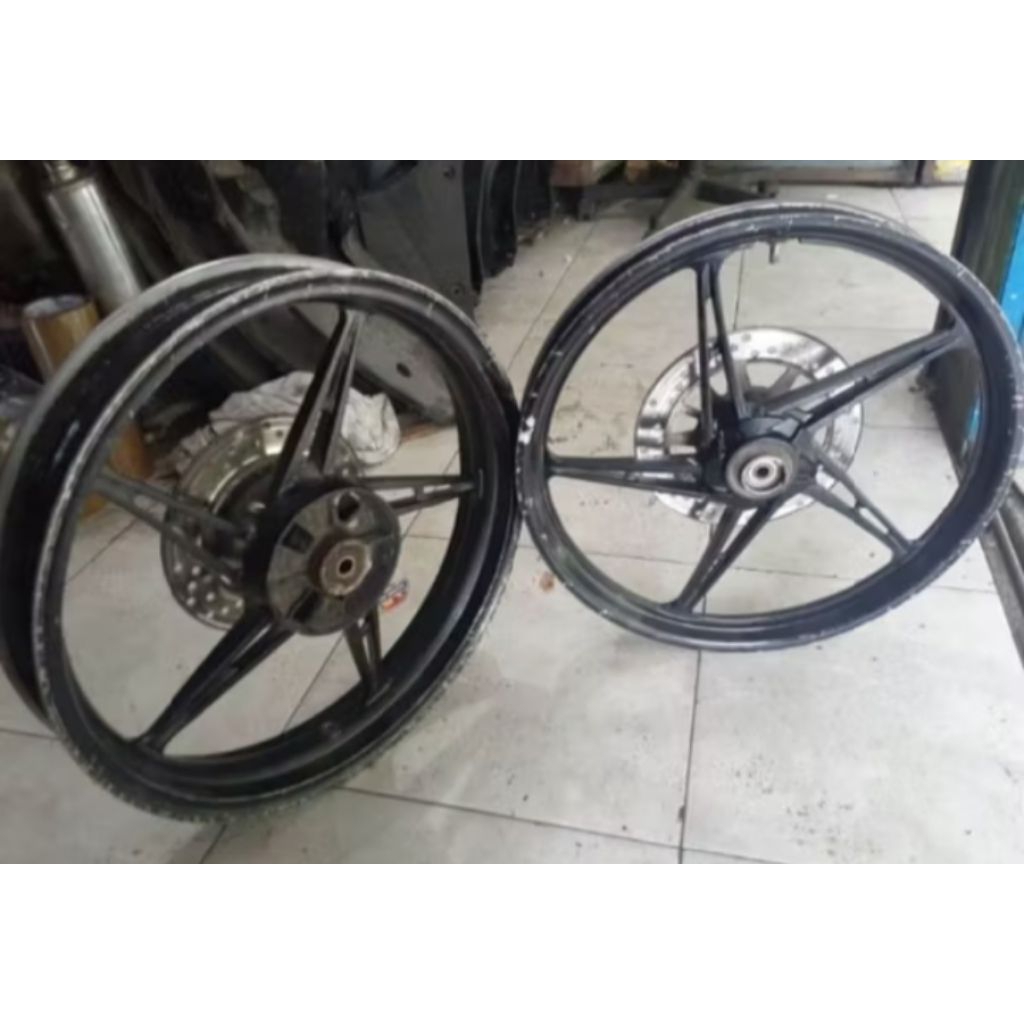 pelek velg depan belakang motor Yamaha Jupiter MX new original cabutan copotan