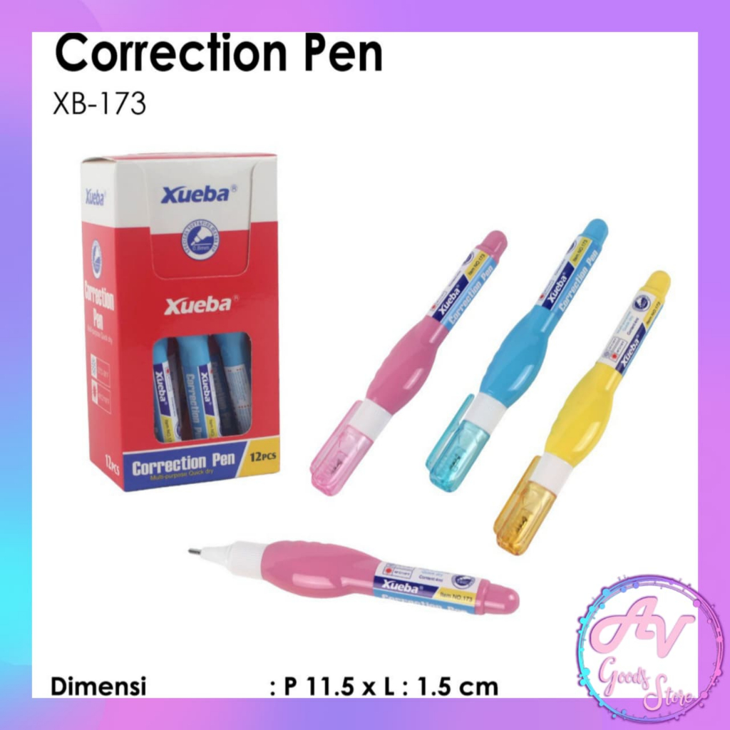 Tip Ex XB-173 / Tip Ex Pen Office / Tip X Cair Mini / Correction Pen