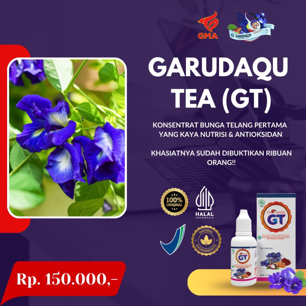 GT Bunga Telang Minuman Konsentrat Telang Original 15 ml