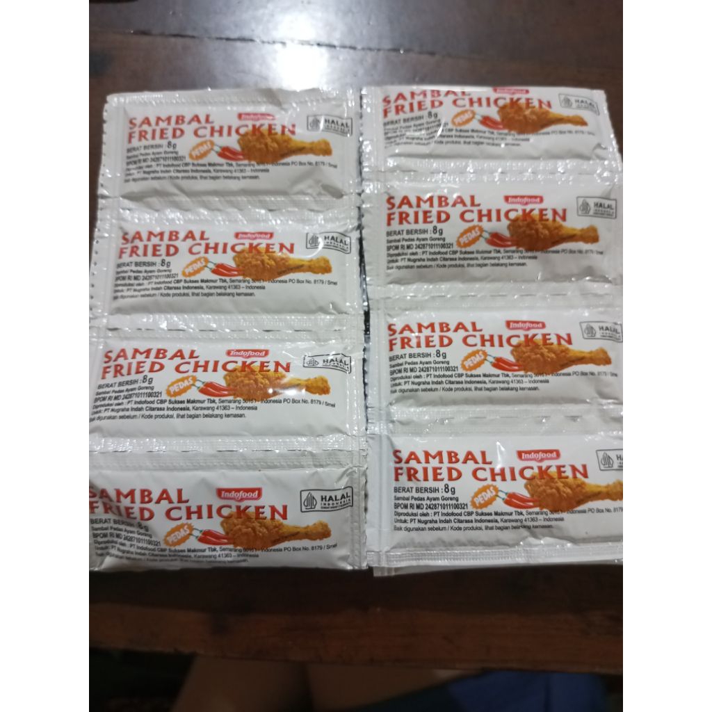 Indofood Sambal Fried Chicken isi 24 Indofood Saus sambal Fried chicken