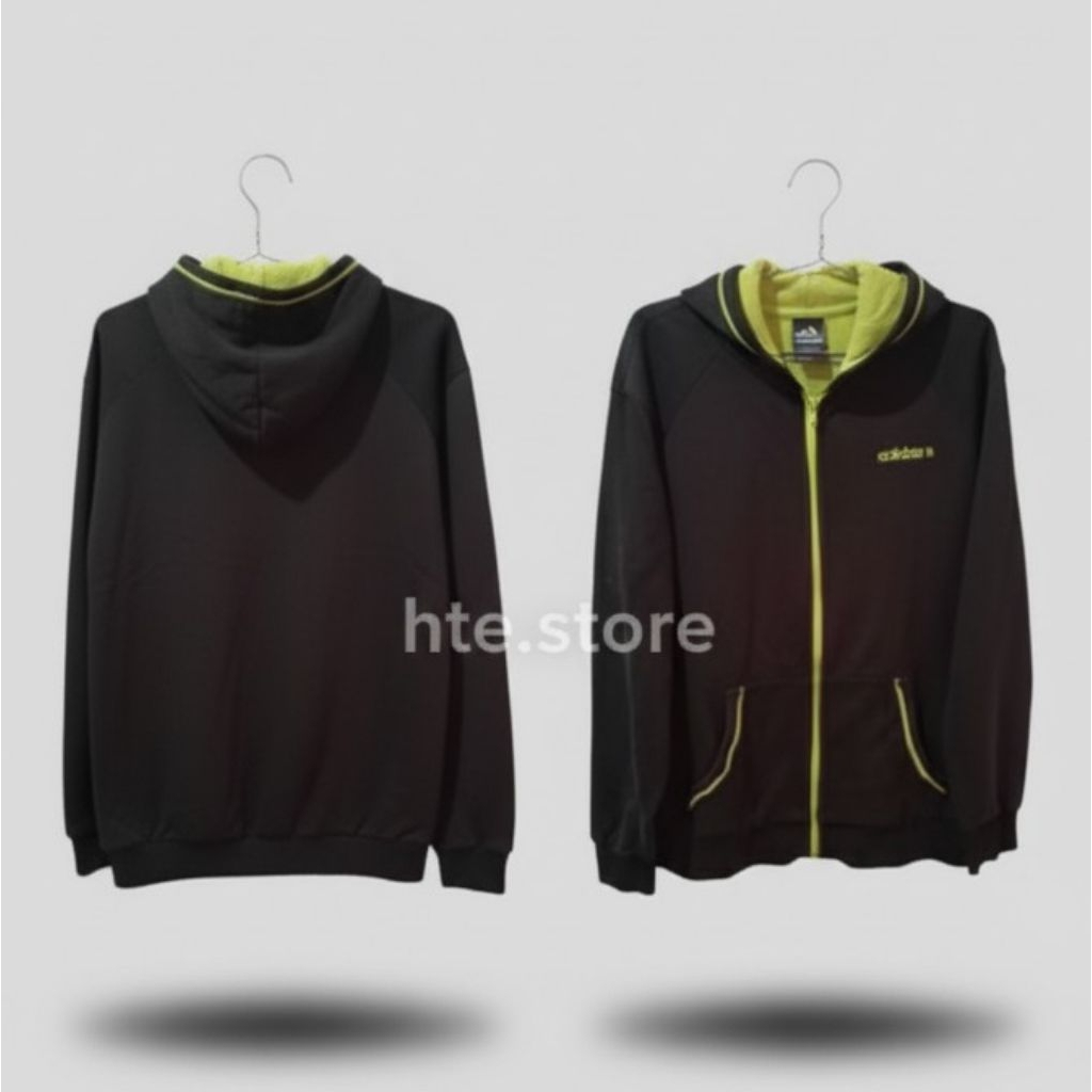 Hoodie Zipper ADIDAS NEO Original UNISEX | Sweater Sporty Casual Tebal | COD
