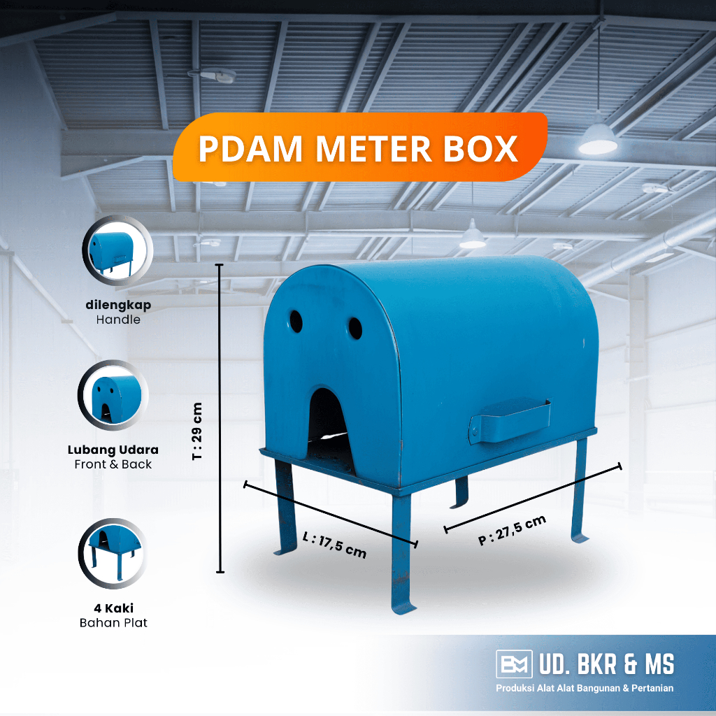 PDAM meter box / Tutup Pelindung Meteran Air / Kotak Meteran Plat Besi Kuat