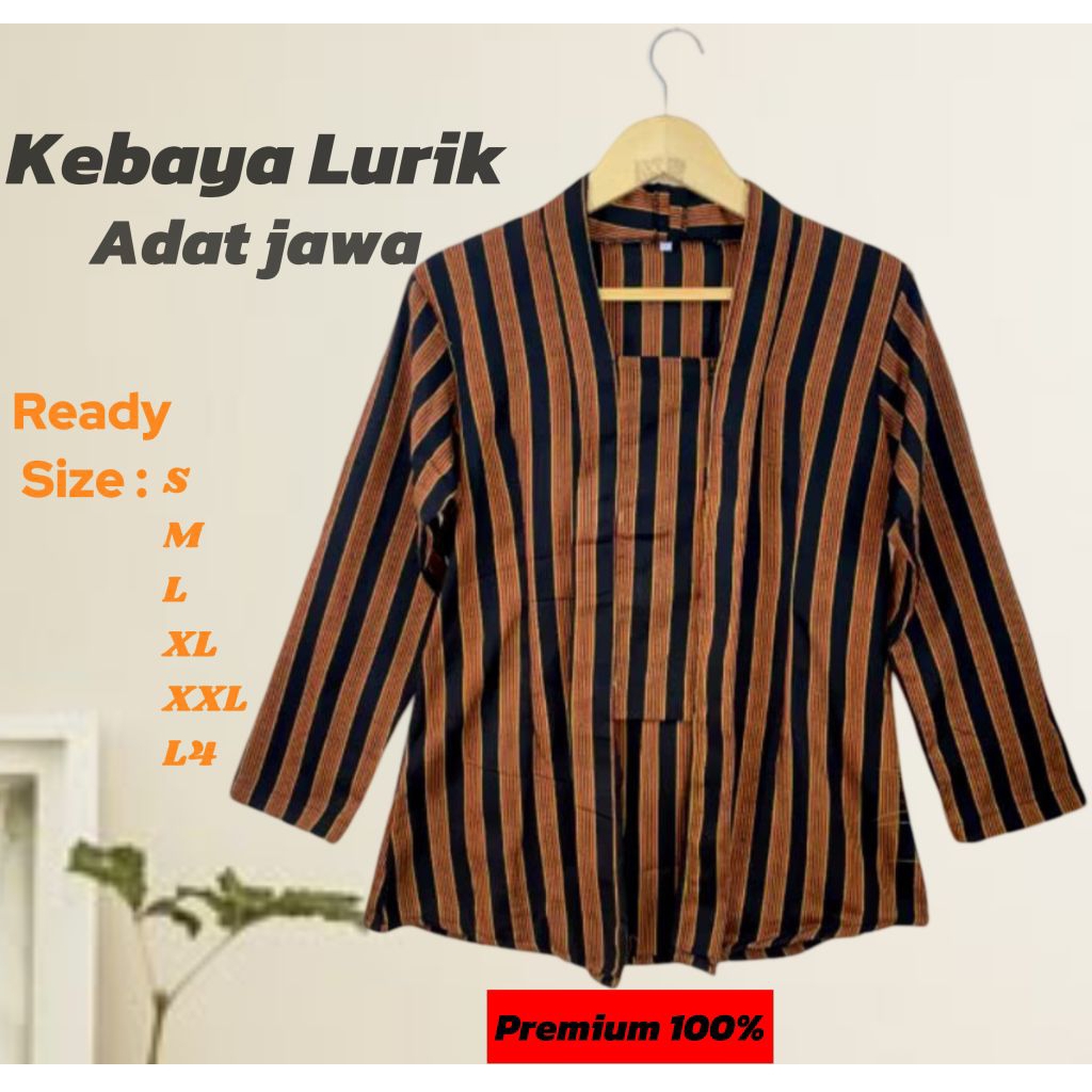 Kebaya Lurik Dewasa//Kutubaru Motif Lurik//Kebaya Kutubaru Lurik Dewasa//Lurik adat jawa