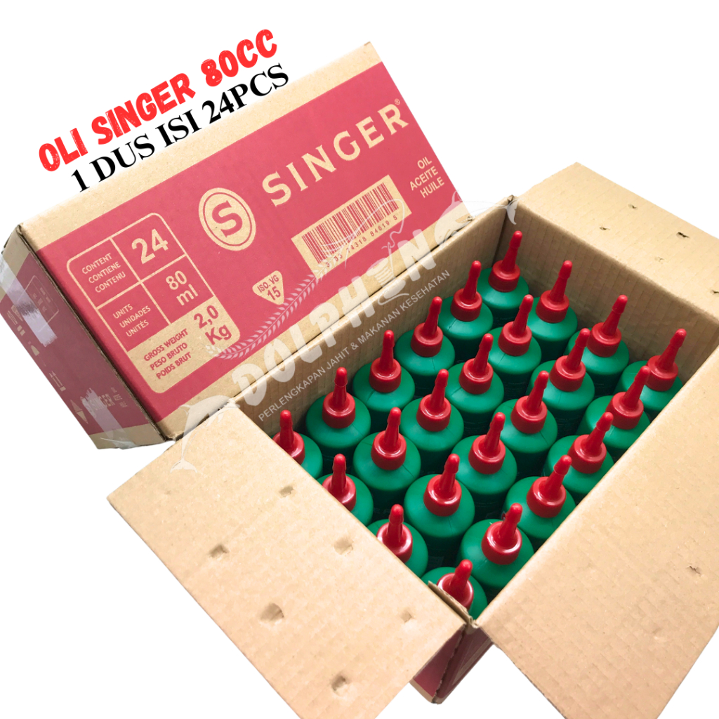 Oli / Minyak Jahit Singer 80ml 1 Dus Isi 24pcs HARGA GROSIR All Purpose