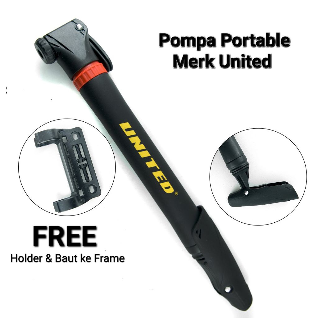 Mini pump pompa sepeda pompa kecil pompa united pompa tangan