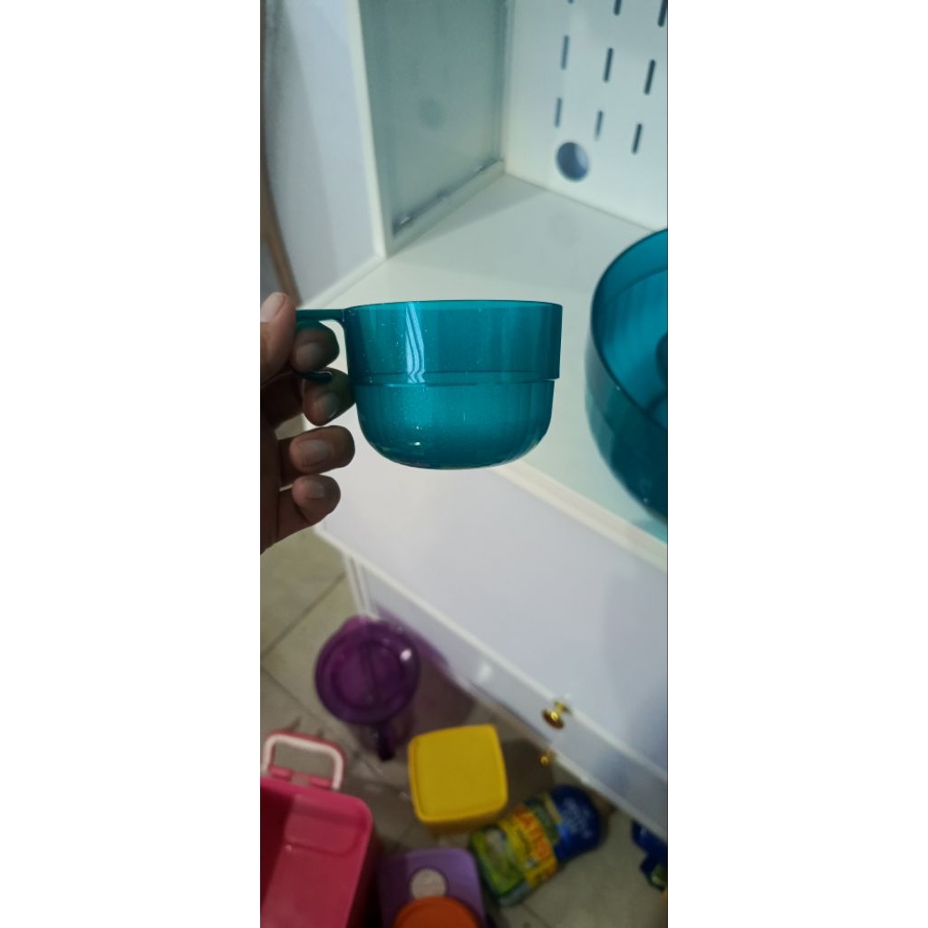 Gelas kristal Tupperware cangkir WTC