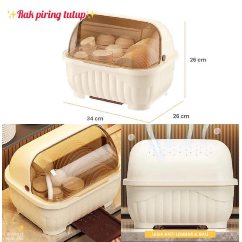Rak Pengering Piring Tutup