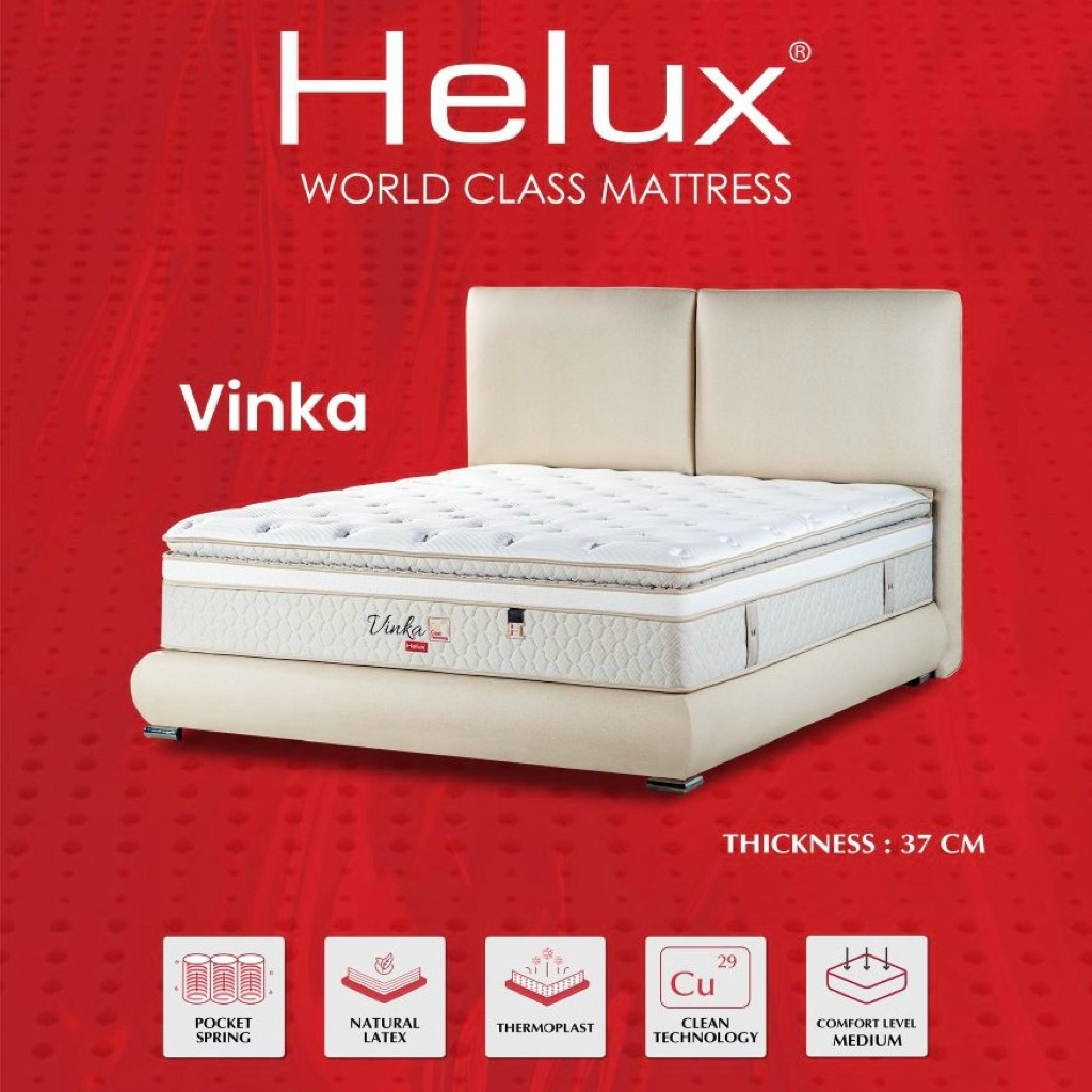 Spring Bed Helux Vinka | Kasur Helux Original Nyaman & Tahan Lama – Matras Pegas Premium