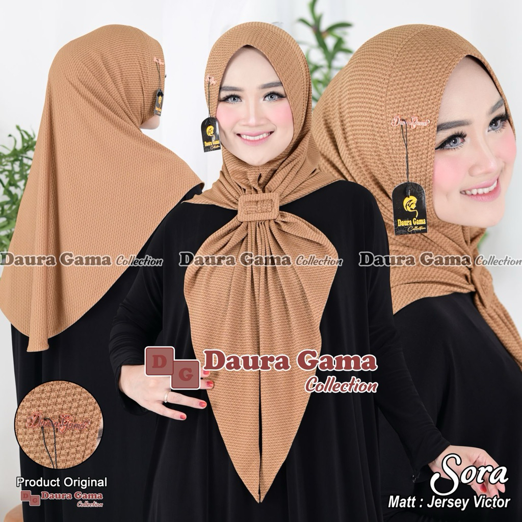 DAURAGAMA HIJAB INSTAN SORA GESPER PED SABIT ORI DAURAGAMA