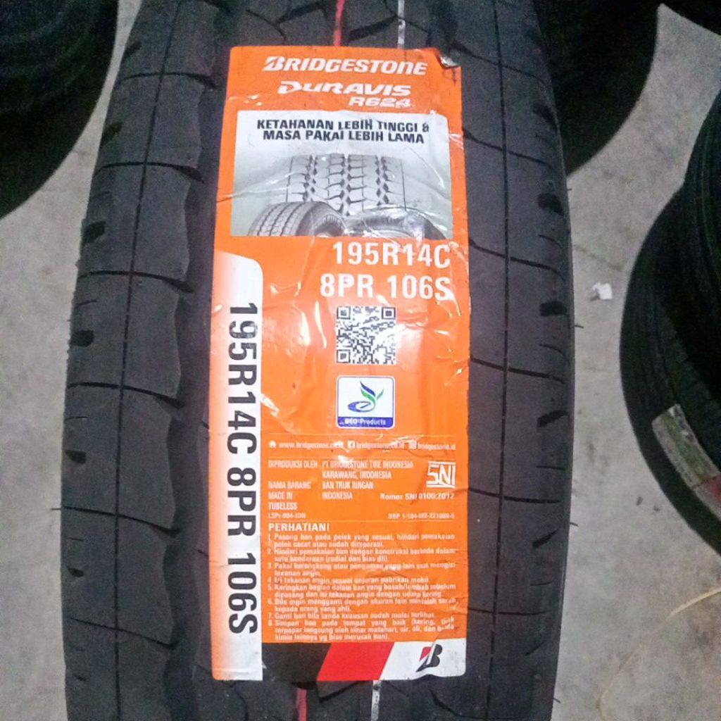 BAN BRIDGESTONE 195-14 DURAVIS