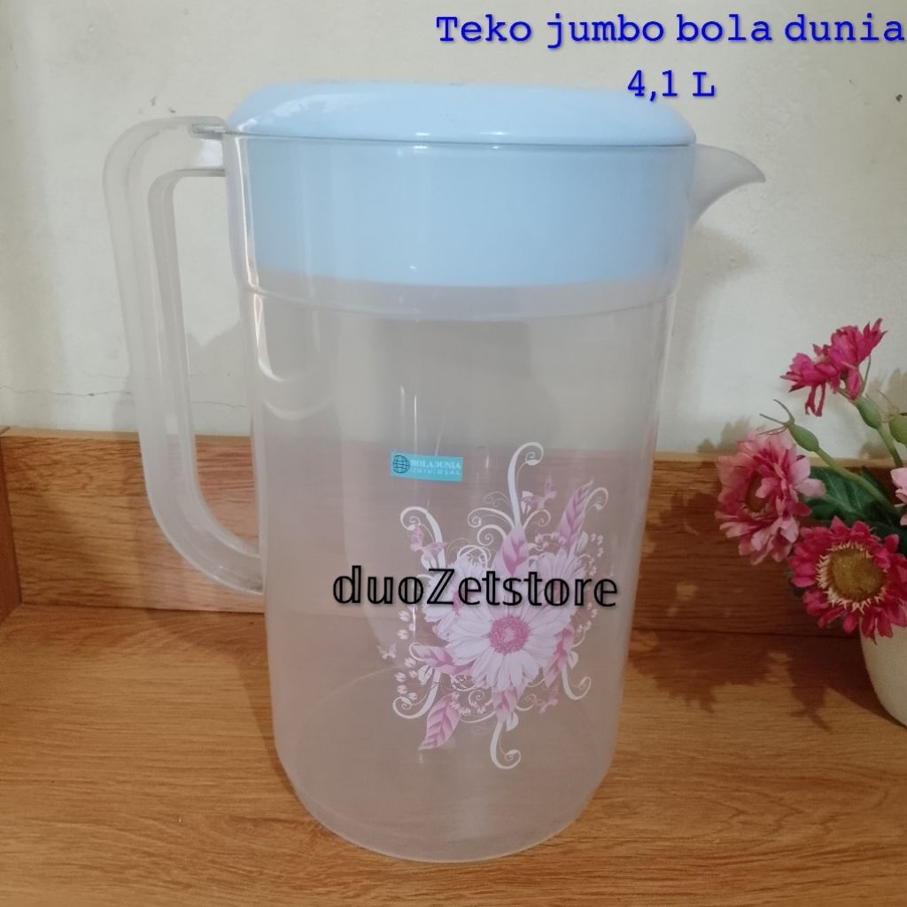 teko jumbo 4,1 L/teko plastik/teko besar