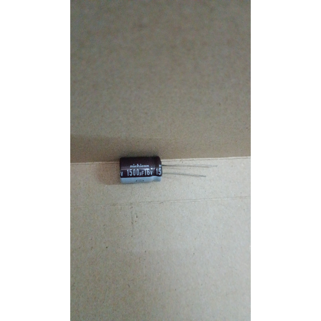 6371 kapasitor elco 1500uf 1.500uf 1500 1.500 uf 16v 16volt nippon