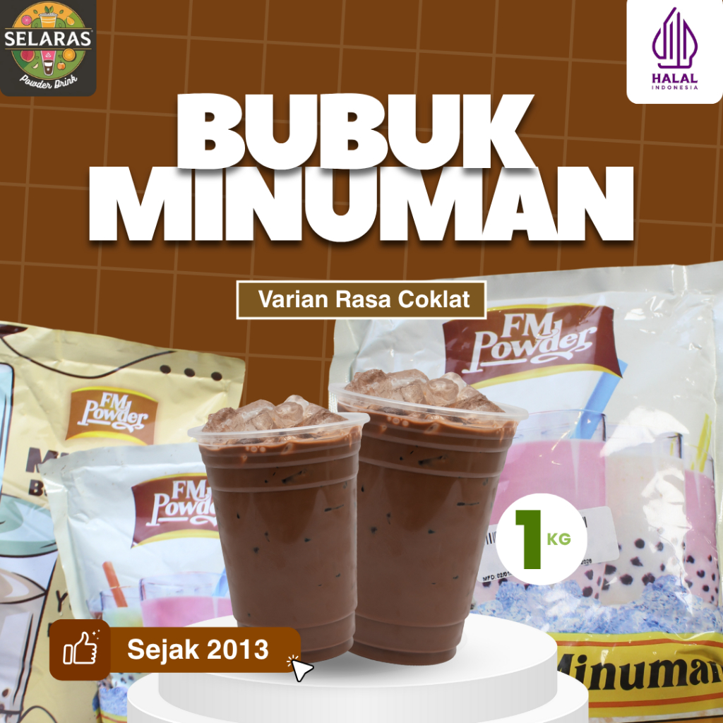 BUBUK MINUMAN VARIAN COKLAT PREMIUM 1 KG | BUBUK PREMIUM UNTUK USAHA MINUMAN DAN RESTORAN