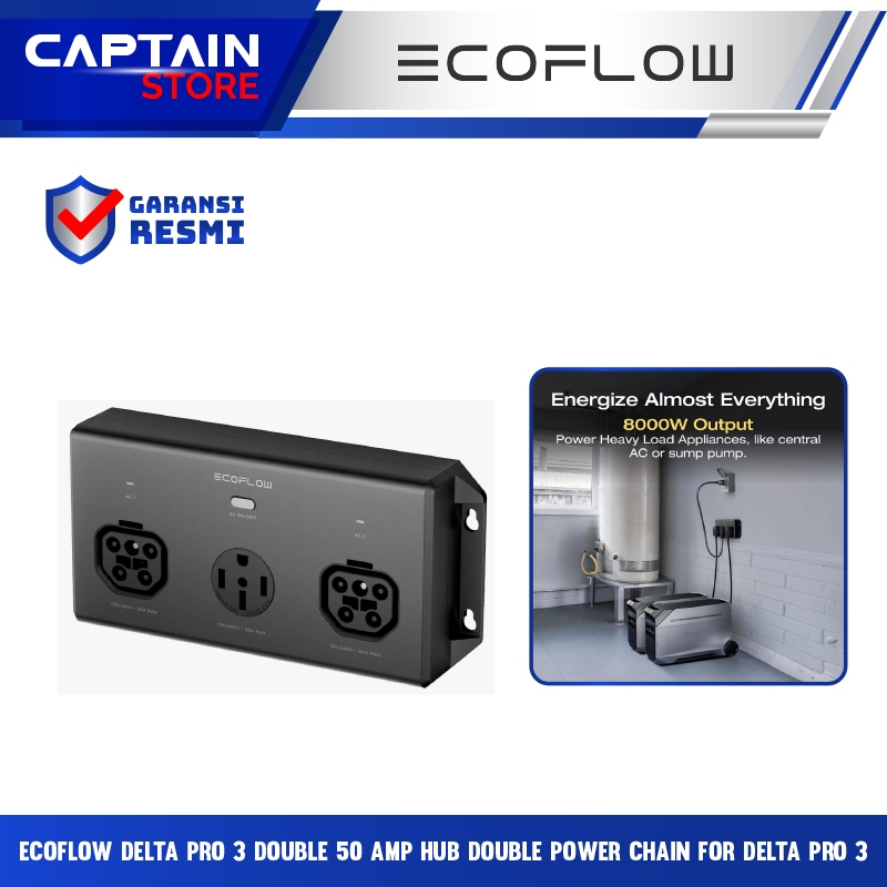 Ecoflow Delta Pro 3 Double 50 Amp Hub Double Power Chain For Delta Pro 3 - Ecoflow Delta Pro 3 Doubl