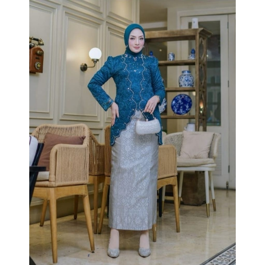 Kebaya Kirana Songket - Songket Kebaya - Kebaya Kirana - Kebaya Modern - Setelan Songket - Setelan K