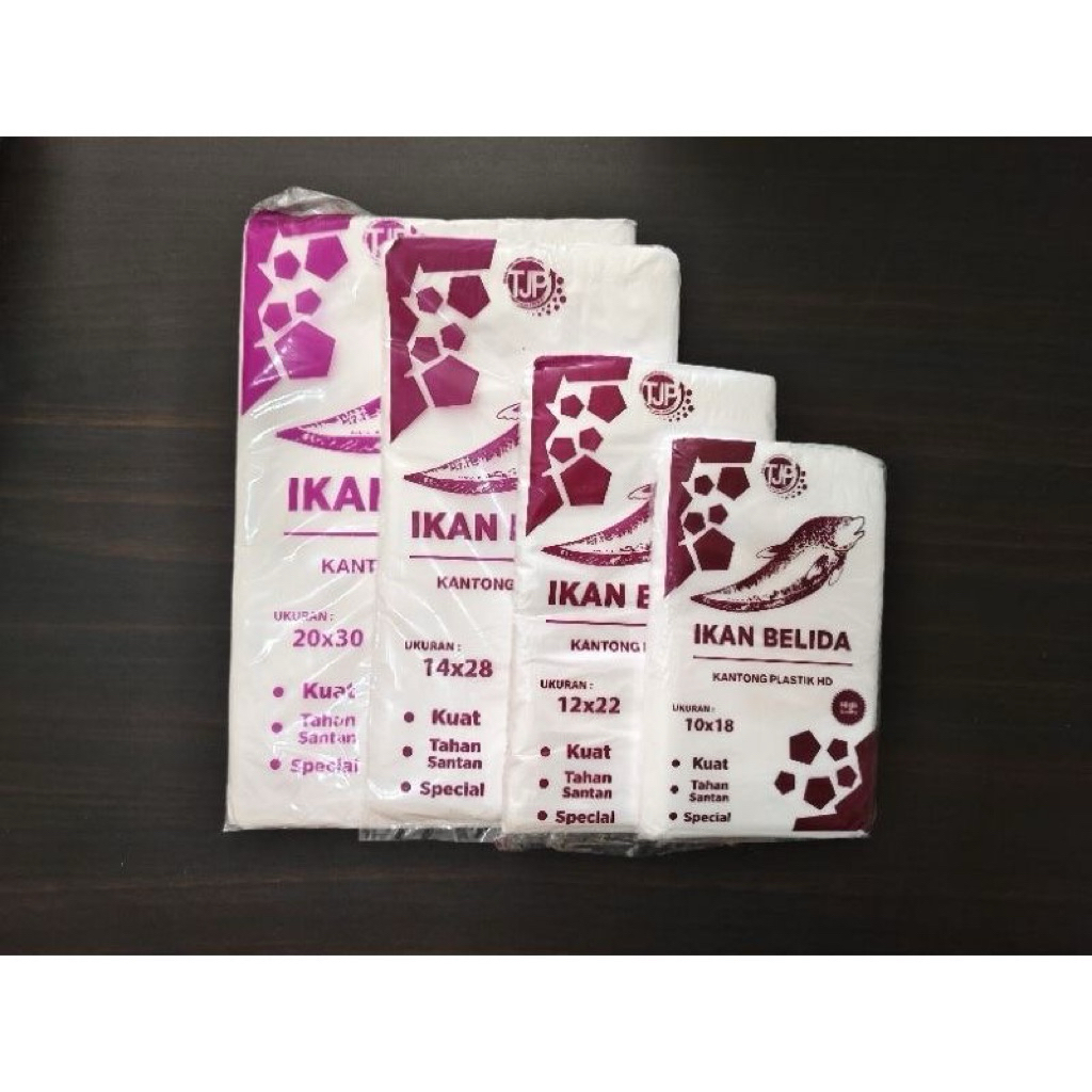 Plastik HD Belida kantong plastik HD ikan belida plastik es kiloan plastik sayur