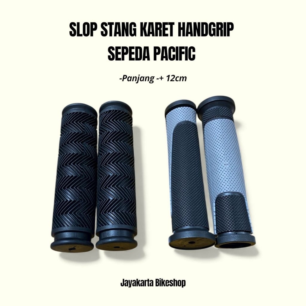 SLOP STANG SEPEDA PACIFIC | HANDGRIP KARET ANTI SLIP | GRIP STANG MTB HYBRID LIPAT FIXIE ORIGINAL BA