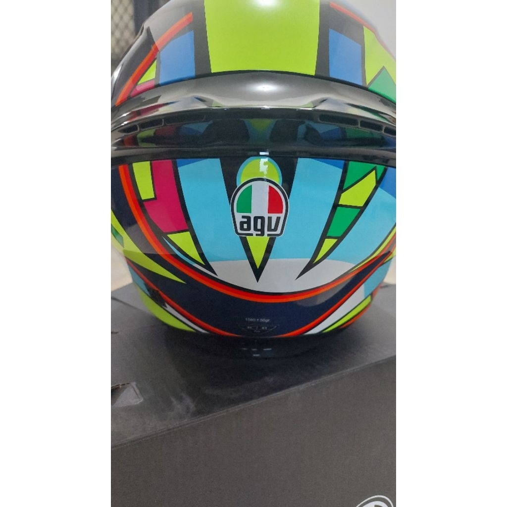 Helm Agv k1 soleluna 2017 valentino rossi