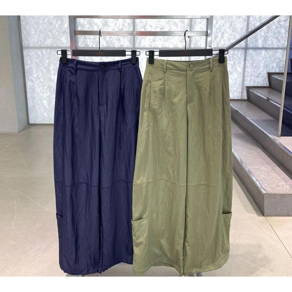 CEE - JANAH CARGO PANTS / Celana Panjang Bahan Rayon Twill