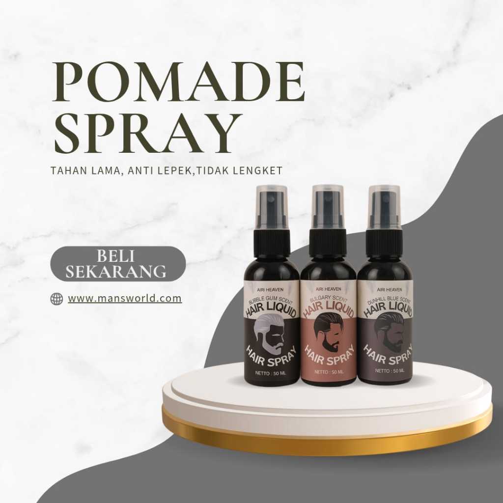 hair spray minyak rambut pria 50ml