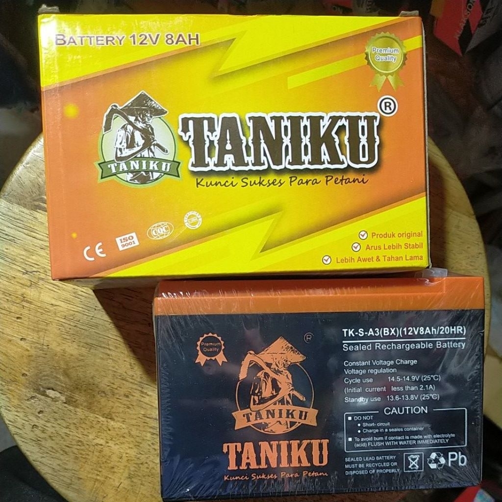 BATERAI AKI POMPA HAMA SPRAYER ELECTRIC 12V 8Ah TANIKU