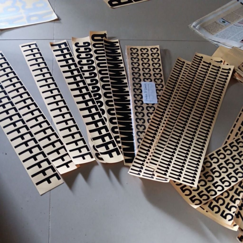 Sticker plat nomor Motor Lama khusus Pedagang Plat