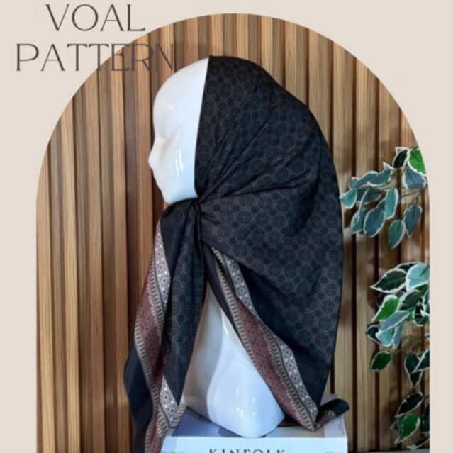 ZADA Pattern Voal. Voal Pattern. Hijab segi empat motif
