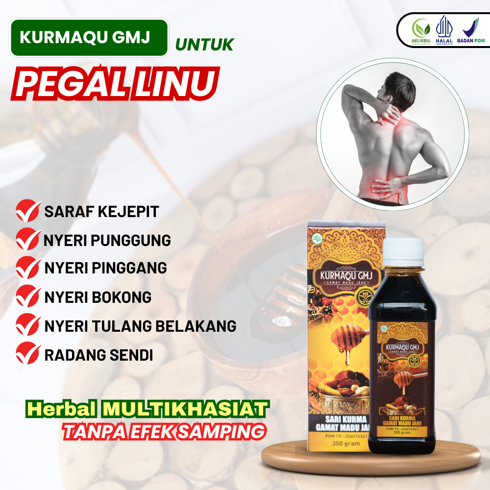 Kurmaqu - Madu Untuk Pegal linu, Syaraf Kejepit, Nyeri Punggung, Nyeri Pinggang, Nyeri Bokong, Nyeri