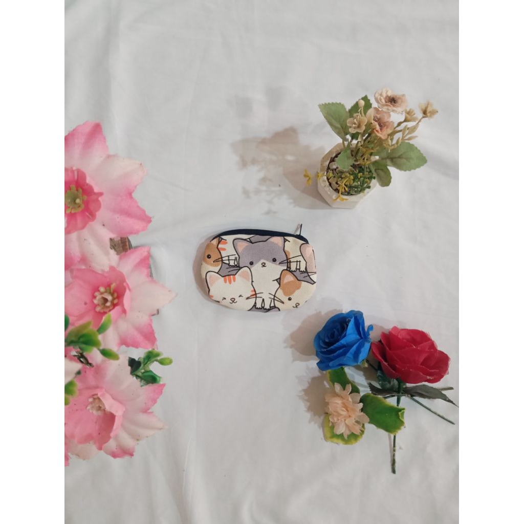 dompet koin resleting murah, bahan kain kanvas/dompet wanita/dompet koin