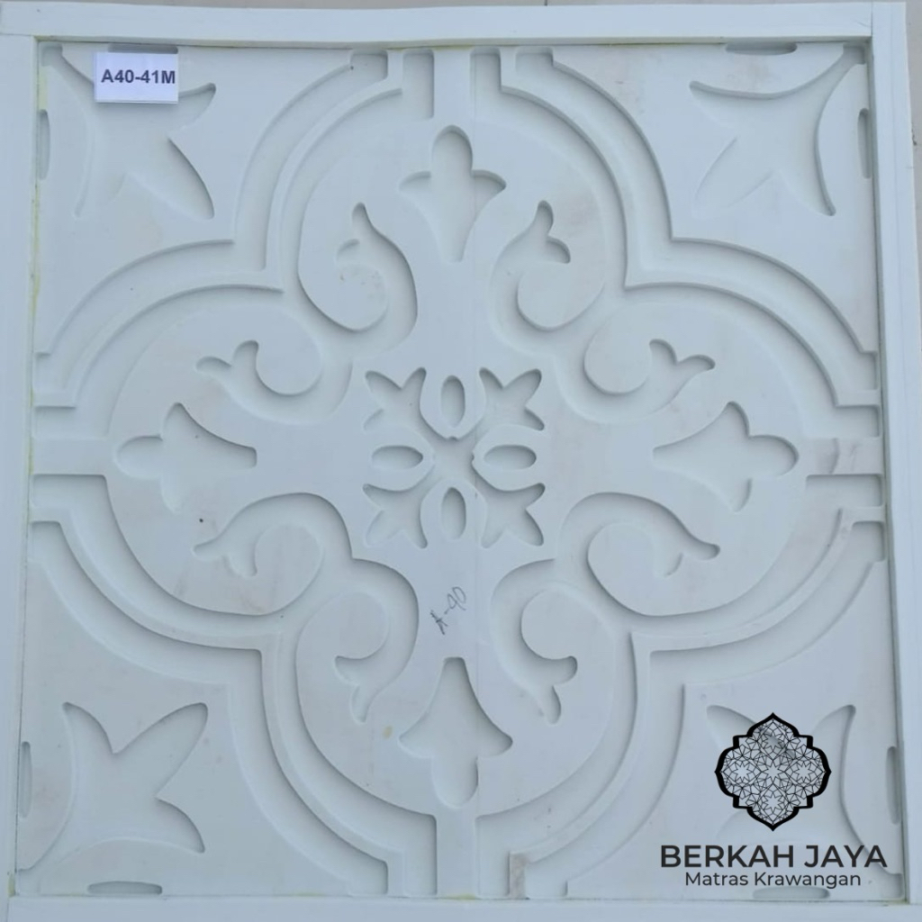 cetakan ornamen ukir spon / cetakan ornamen murah ukuran 50x50
