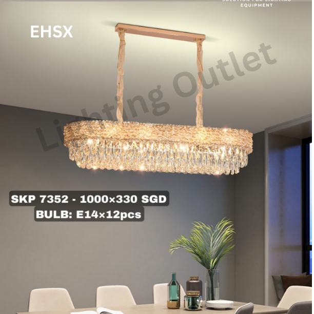 Lampu Gantung Kristal Modern SKP 7352/1000x330 SGD