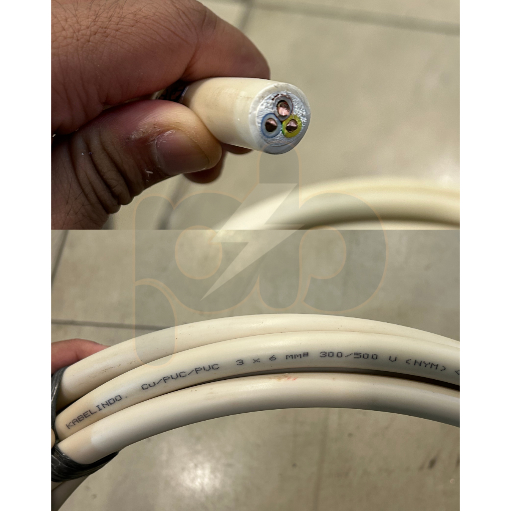 Kabel NYM 3 x 6mm Merk Kabelindo / Kabel NYM 3 x 6 mm Kabelindo